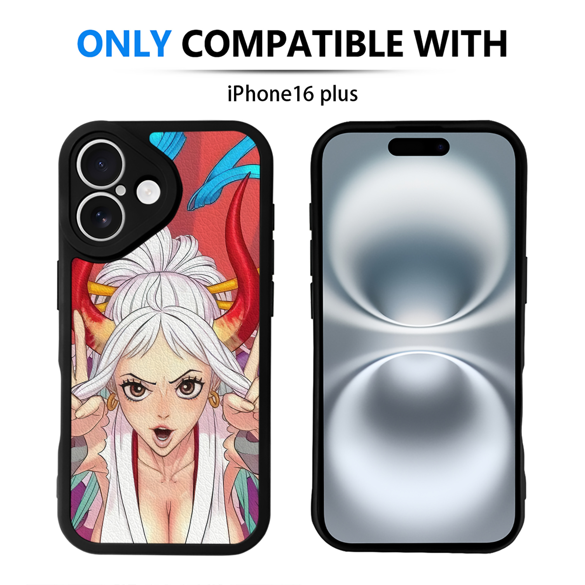 （画像用） ワンピース ONE PIECE 【iPhone 16シリーズ対応】シリコンスマホケース（レザー調） 材質：シリコン
